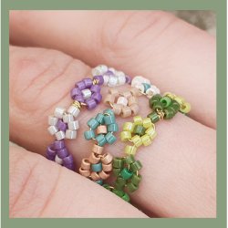 Delica seed beads, Glasperlen, Mix58, Blue Beach, 5-Farbenmischnung, Gr&ouml;&szlig;e#11, 5,2g