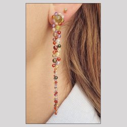 Zirkonia, ganzer Strang, gemischte lila-rtliche Farben, facettiert, rund, 3 mm, ca. 130 Stk