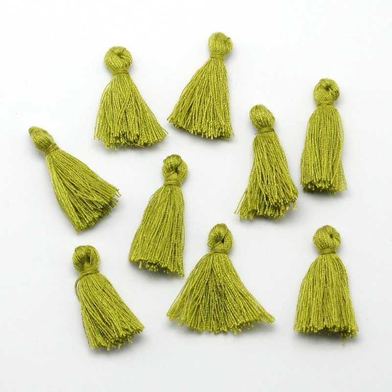 Tassel, light green, 25-30 mm, 1 stk