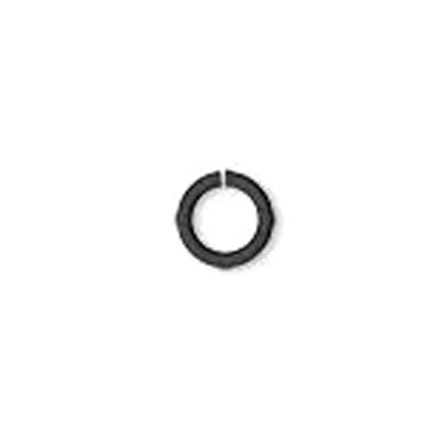 Aluminium jump rings, black, 5/3.5mm, 100pcs