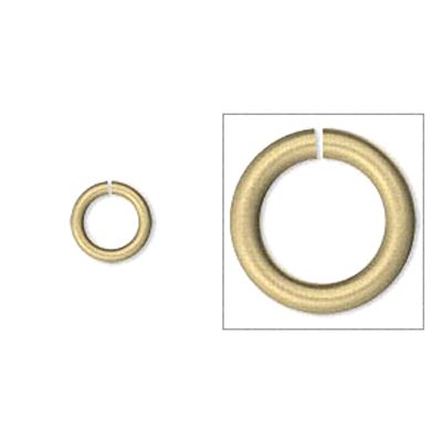 Aluminium jump rings, golden, 6/4mm, 100pcs