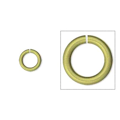Aluminium jump rings, light green, 6/4mm, 100pcs