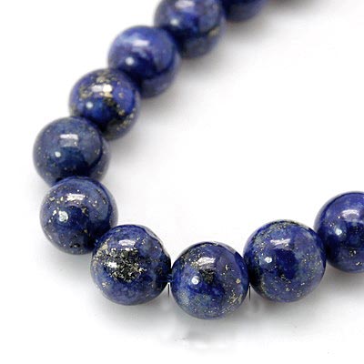 Lapis lazuli, entire strand of beads, deep blue, round, 4mm, ca. 85pcs.