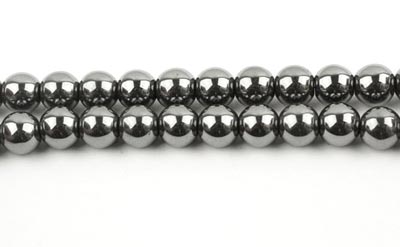 hematite, round, metallic, diameter 3mm, hole size 0.8mm, 130pcs