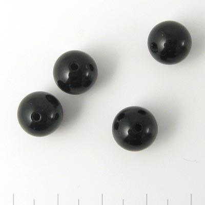 Onyx bead, round, 10mm, 6pcs.
