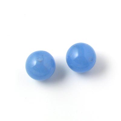 Jade bead, sky blue, round, 8mm, 6pcs