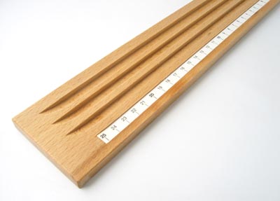 Classic bead board made of wood with ruler, length measures 50cm, 1pc.