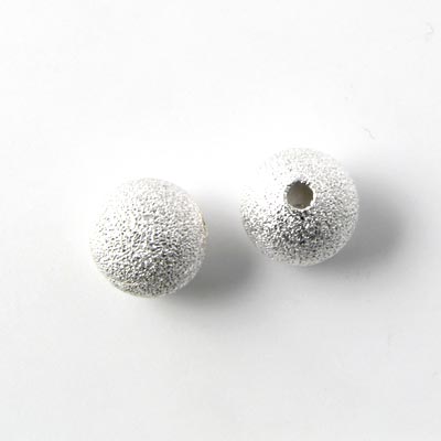 Sphere, copper-coloured stardust bead, 10mm, 2pcs.