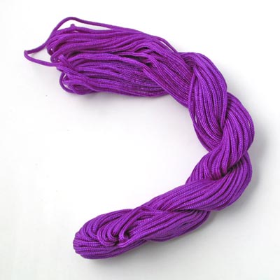 Nylon cord, dark purple, thickness 1,5-2mm, batch of 16m.