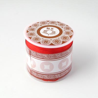 Nylon cord, full spool, red, 0,9mm, 45m.