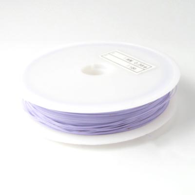 Tigertail, beading wire, pale purple, 0.38mm, 50m.