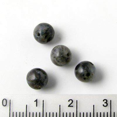 Entire strand of beads, larvikite, round bead, 6mm, 65pcs.