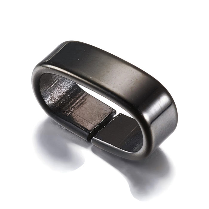 Band ring, gunmetal, steel, 16x9.5x4.5 mm, 2 pieces