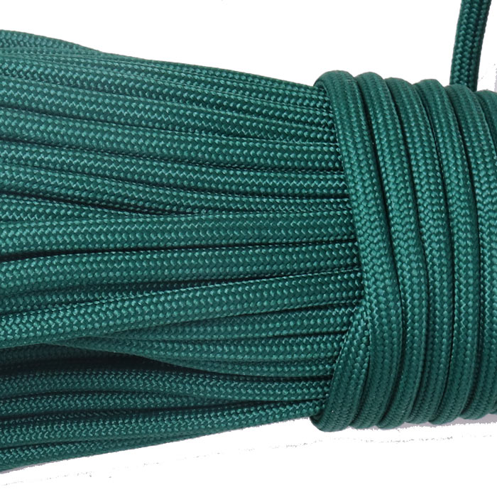 Paracord, dark grass green, 3-4mm, 2m