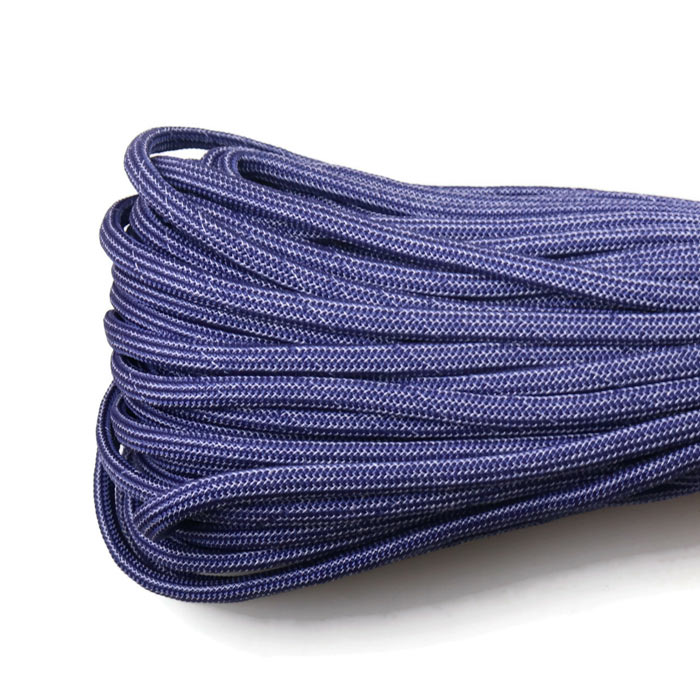 Paracord 550, bulk purchase, denim blue, thickness 4mm, 2 m