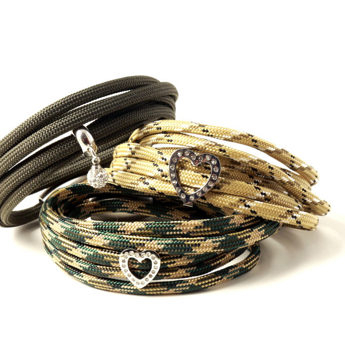 Paracord, army-green, 3-4mm, 2m