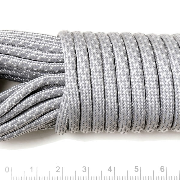 Paracord, reflective, bulk purchase, super reflective, silver matrix, 3-4mm, 10m