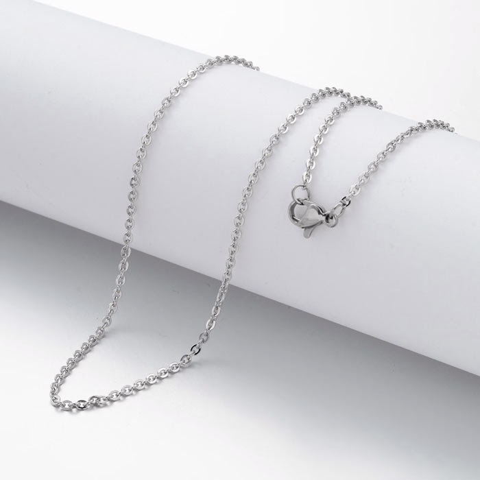 Anchor necklace, stainless steel, 1,5 mm, 45 cm