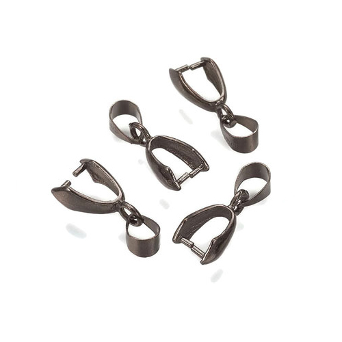 Ice-pick bail, gun metal, 20mm, 2pc.