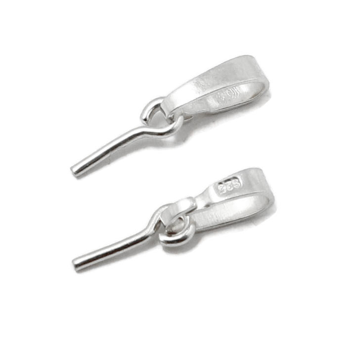 Eyepin with bail, Sterling silver, 14x0.7mm, 1pc.