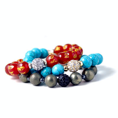 Pyrite, round bead, 8mm, 6pcs.