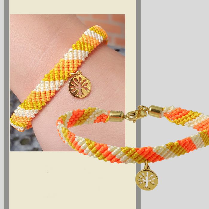 Nylon cord, orange, 0,9mm, 90m