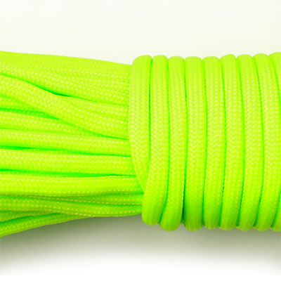 Paracord, neon green, 3-4mm, 2m