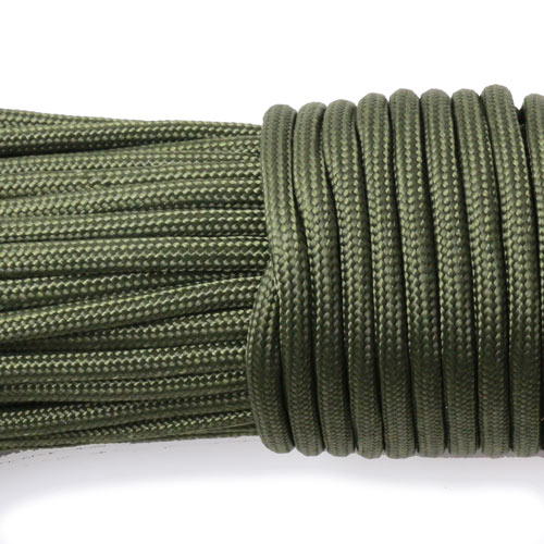 Paracord, army-green, 3-4mm, 2m