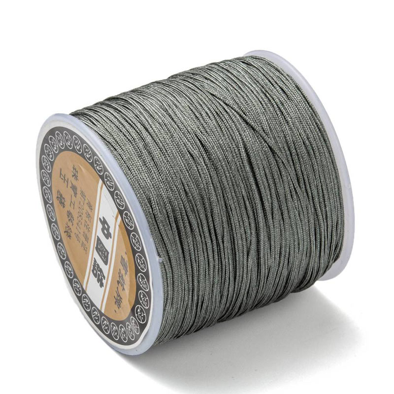 Nylon cord, full spool, dark grey, thickness appx. 0,9mm, 90m.