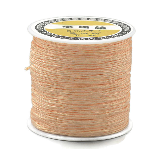 Nylon cord, peachpuff, 0,9 mm, full spool 90 m