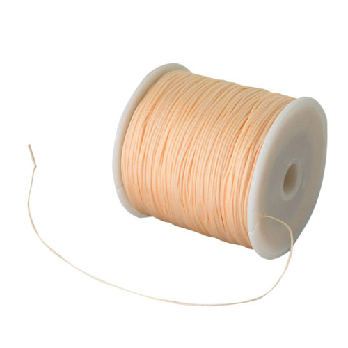 Nylon cord, peachpuff, 0,9 mm, full spool 90 m
