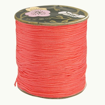 Nylon cord, salmon, 0,9mm, 2m.