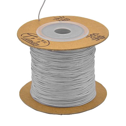 Nylon cord, white smoke, 0.5mm, 2m.