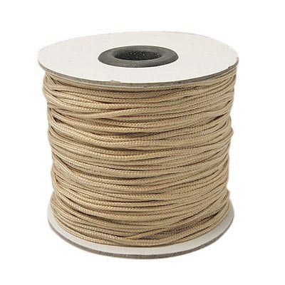 Nylon cord, spool, golden sand, 1,5-2mm, 90m
