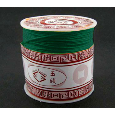 Nylon cord, spool, bottle green, 0,9mm, 45m.