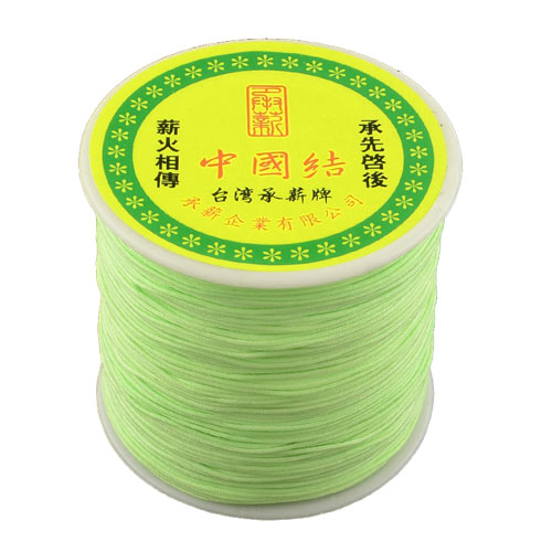 Nylon cord, light green, 0,9 mm, 2 m