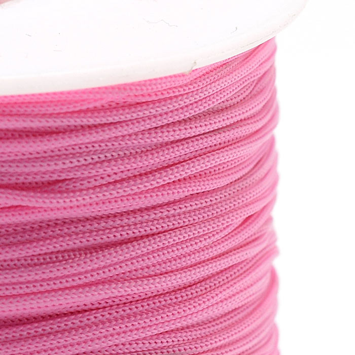 Nylon cord, full spool, hot pink, 0,9mm, 120m