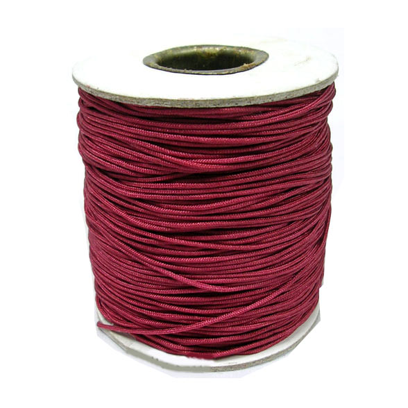 Nylon cord, bordeaux, 0,9mm, 2m.