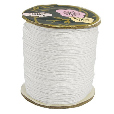 Nylon cord, full spool, white, 0,9mm, 90m.