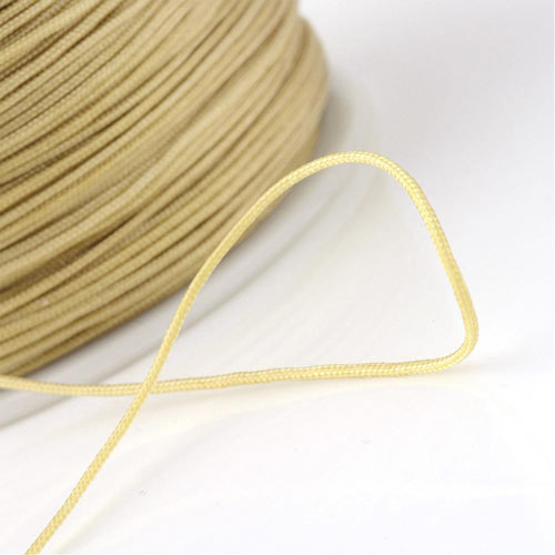 Nylon cord, beige, 0,5 mm, 2 m.