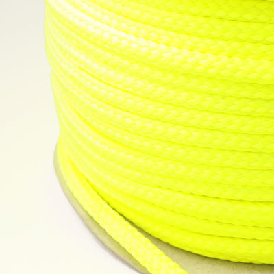 Shoelace, neon yellow, 4x1,5mm, 2 m
