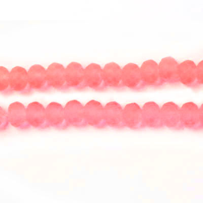 celestial crystal, complete strand, salmon, rubberised, 4x3 mm, 150pcs.