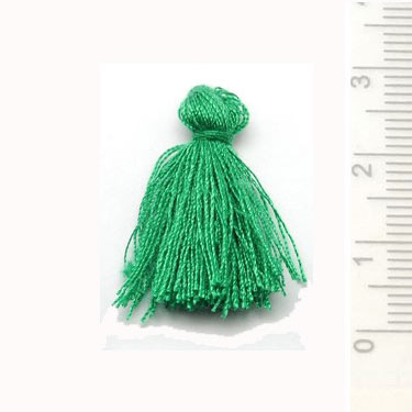 Tassel, blue/green, 25-30 mm, 1pc