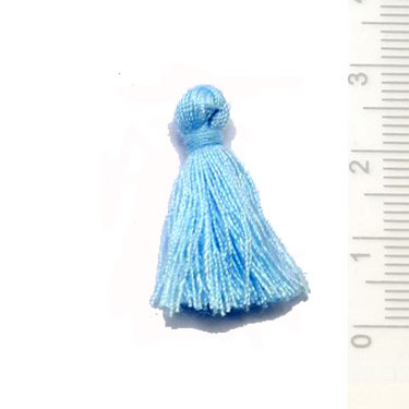 Tassel, light blue, 25-30 mm, 1 pc