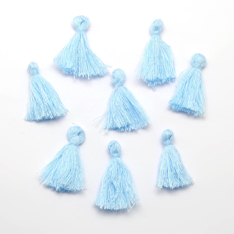 Tassel, light blue, 25-30 mm, 1 pc