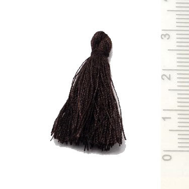Tassel, dark brown, 25-30 mm, 1 pc