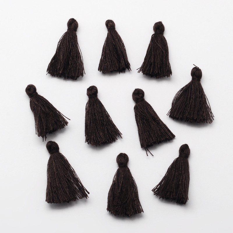 Tassel, dark brown, 25-30 mm, 1 pc
