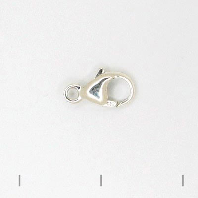 Bulk purchase, Lobster claw clasp, sterling silver, 9x5mm., 10pc.