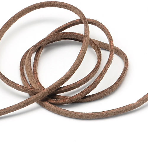Suede (artificial), camel, 3x1.2mm, 2 meters