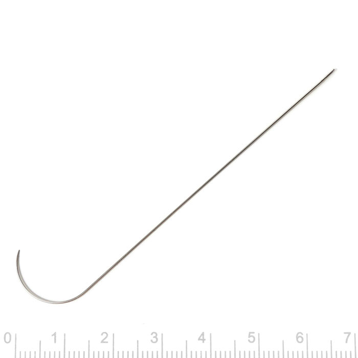 Hook needle for beadspinner etc., length 92mm, thickness 0.46 mm, 2 pcs.